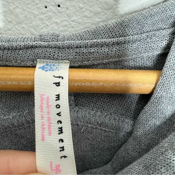Free People Gray Hoodie Sweatshirt - Picture 8 of 8